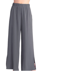 Grey wide leg pant.