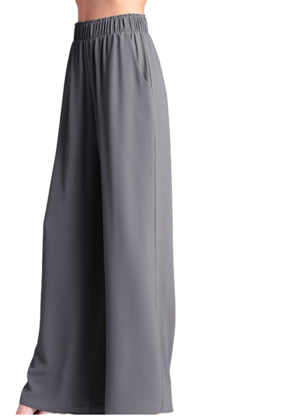 Grey wide leg pant.