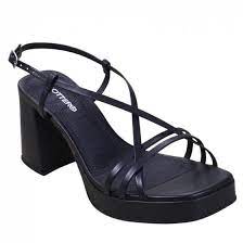 Black straps sandals