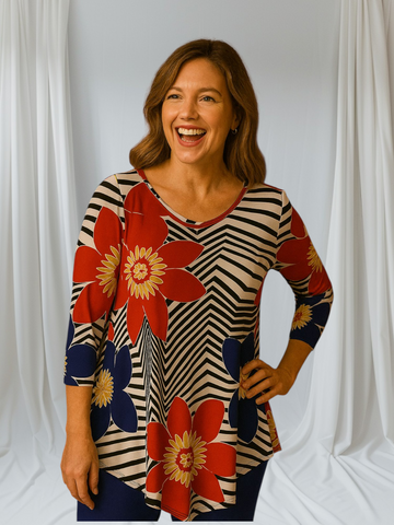 Flowers colorful top