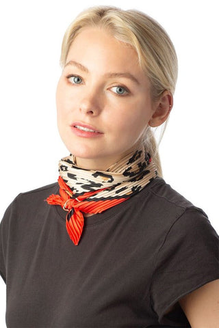 FLORAL SATIN SCARF