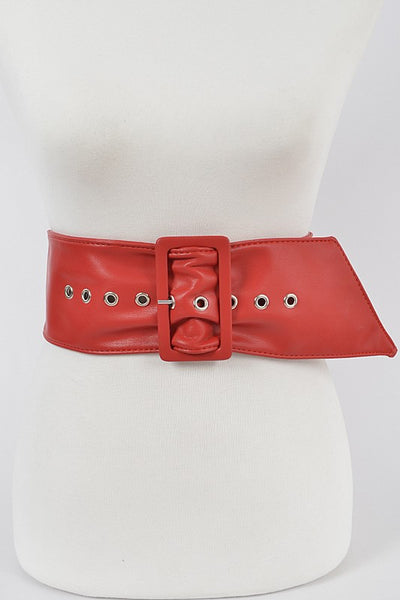 POLYUETHANE LEATHER BUCKLE BELT