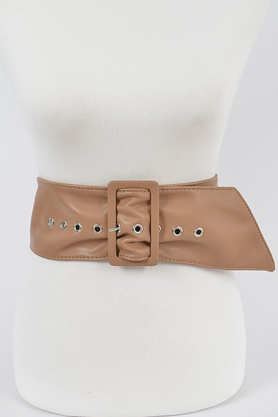 POLYUETHANE LEATHER BUCKLE BELT