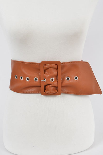 POLYUETHANE LEATHER BUCKLE BELT