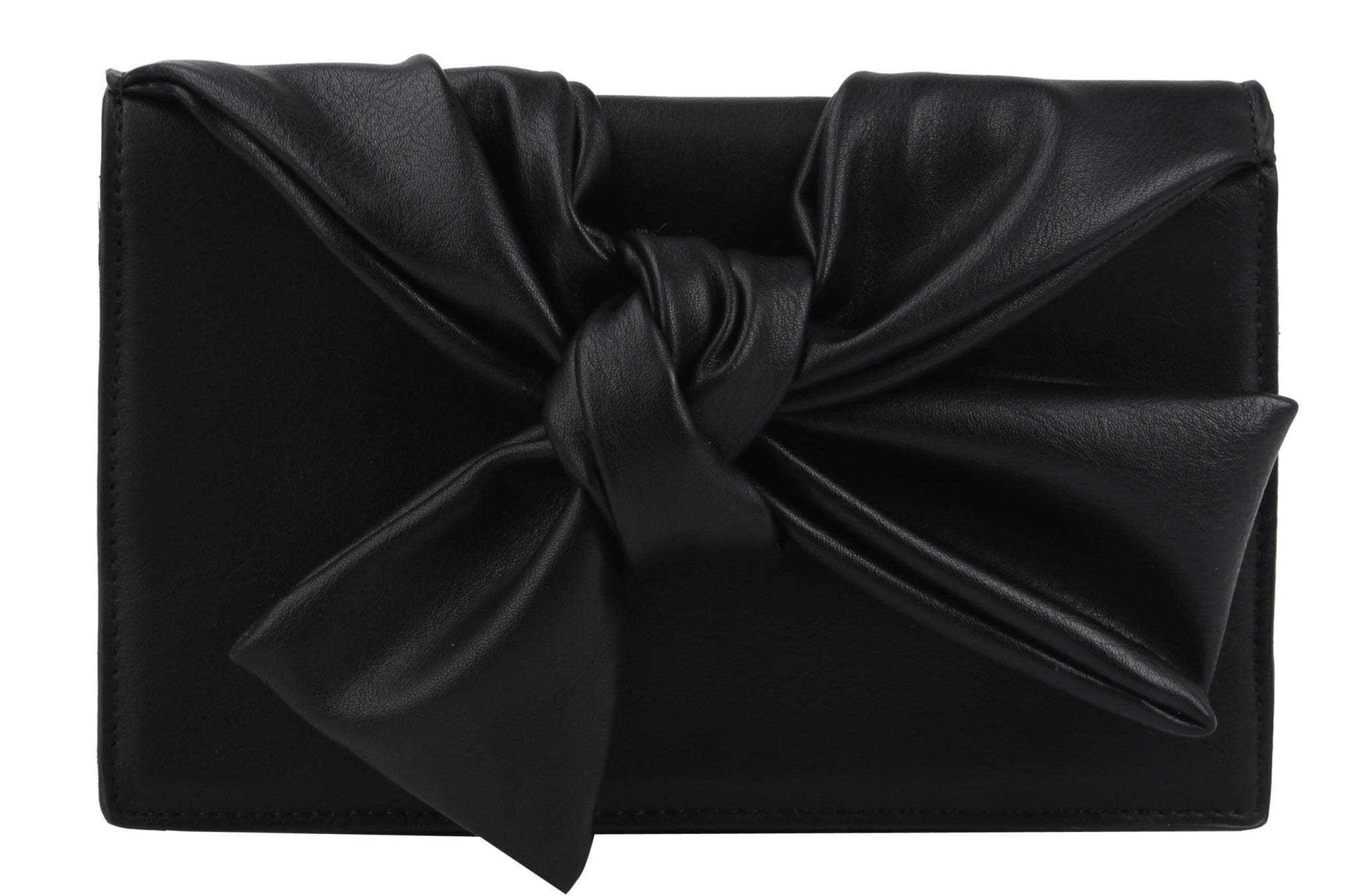 Black fashion ribbon clutch crossbody