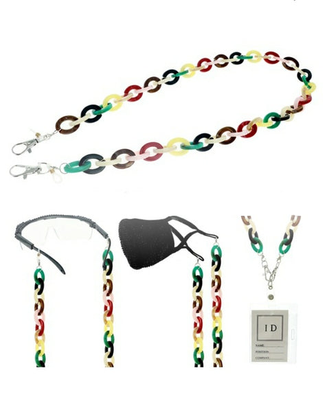 Masks, glasses and ID holder strap