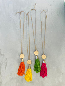 Tassel circle necklace