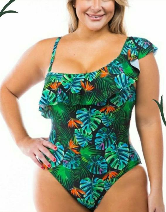 PRINT PLUS BATHING SUIT