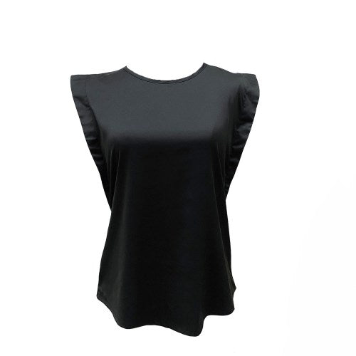 Crewneck sleeveless top