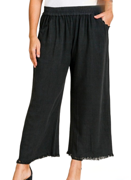 Linen wide leg pant. Plus size