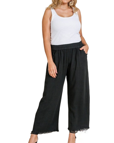 Linen wide leg pant. Plus size