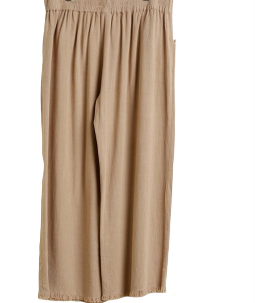 Linen wide leg pant. Plus size