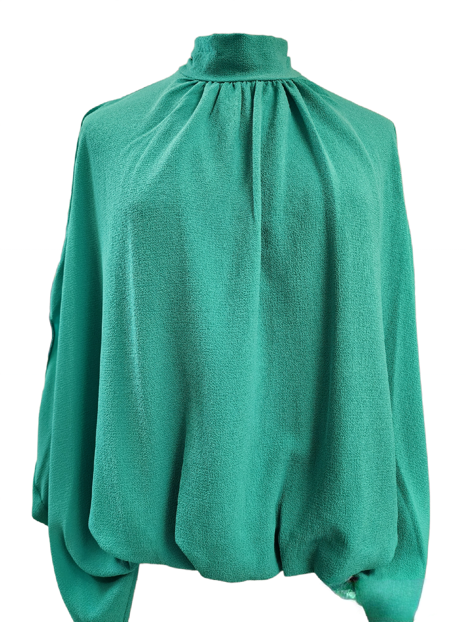 Green caftan oversized top