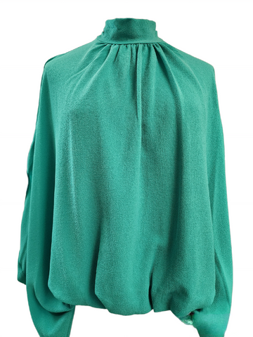 Green caftan oversized top