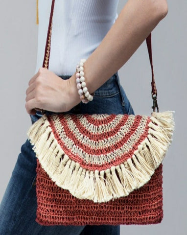 Jute handmade crossbody bag