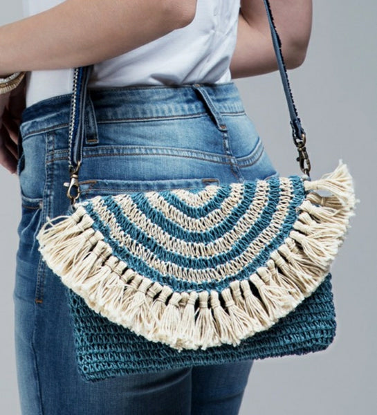 Jute handmade crossbody bag