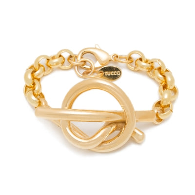 Tucco knot shape gold bracelet