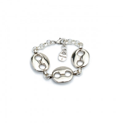 Tucco silver bracelet with 3 hornets.