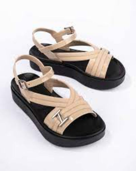 Zaxy urban brown and black sandals