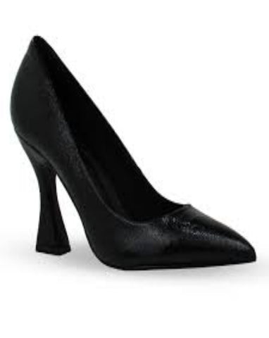 Black Valerie high heels shoes. Genuine leather