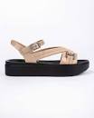 Zaxy urban brown and black sandals