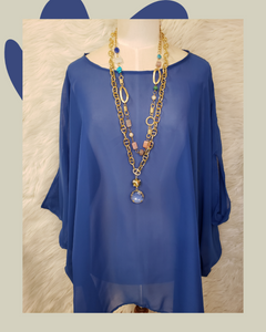 Chiffon tunic top