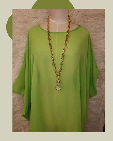 Chiffon tunic top