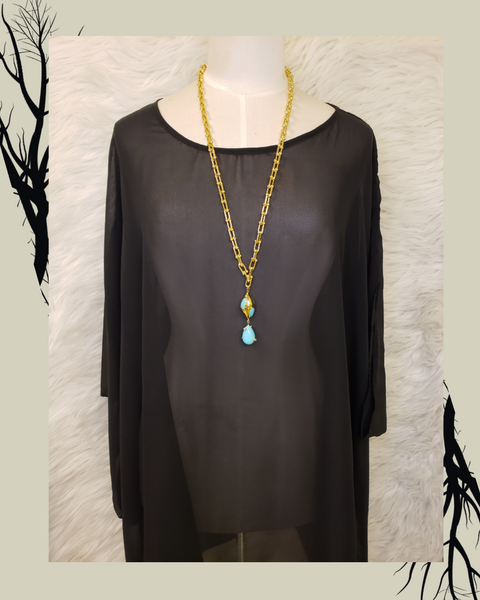 Chiffon tunic top