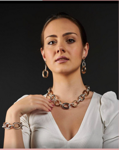 TUCCO NECKLACE AND BRACELET SET